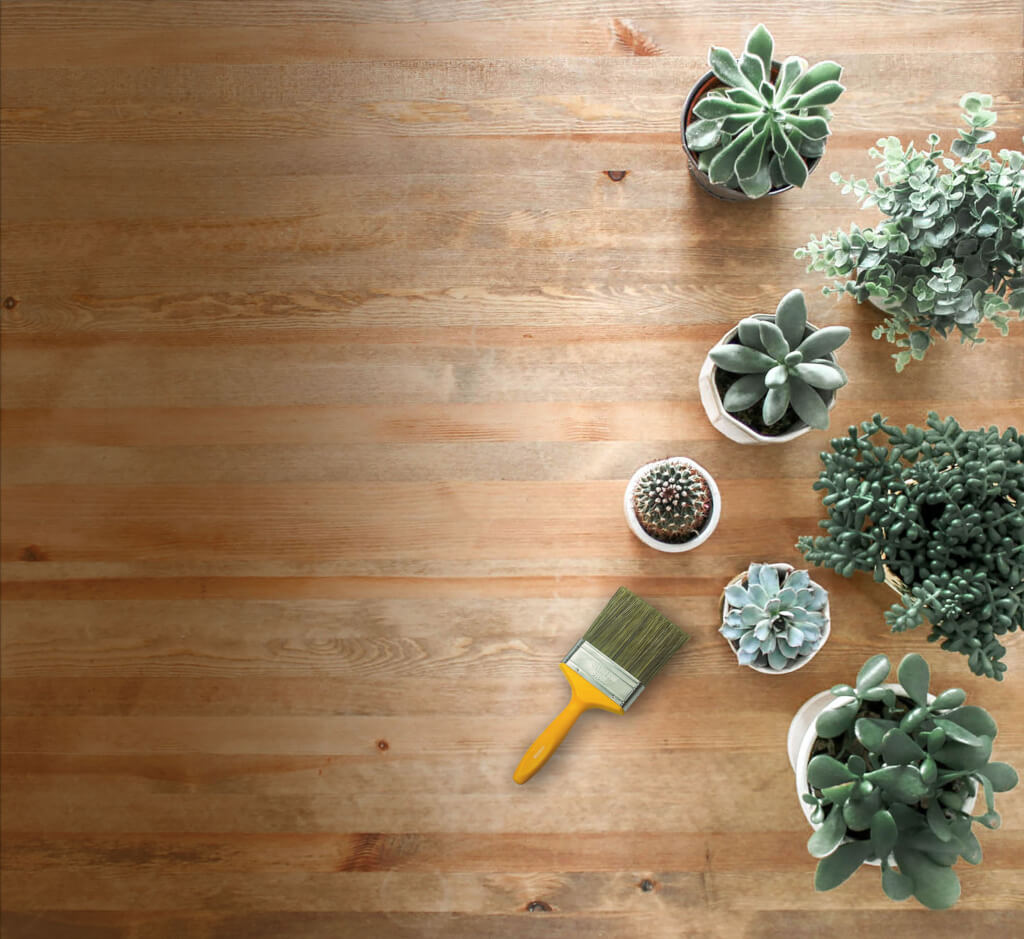 Houten vloer met olie behandelen