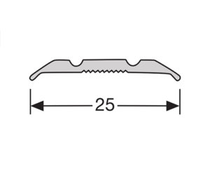 Overgangsprofiel / Dilatatie profiel zelfklevend 25mm 2.4m1