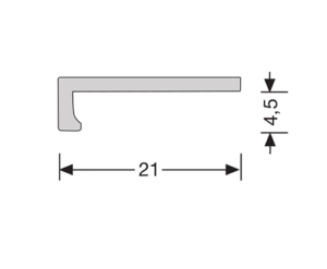hoekliijn 4mm pvc vloer maten