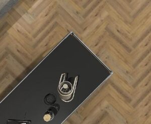 Klik PVC visgraat Ambiant Spigato 2504 Dark Oak