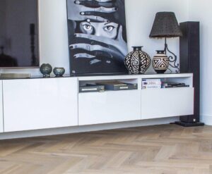 Houten Visgraat vloer Rustiek Invisible Olie