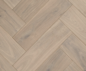 Houten Visgraat vloer Rustiek Whitewash