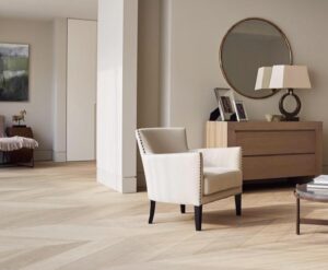 Houten vloer Hongaarse punt Noestarm Onbehandeld