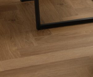 Visgraat Klik pvc Dark Brown Oak