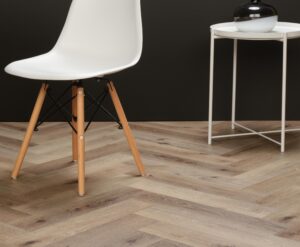 Visgraat Lijm PVC Grey Brown Oak