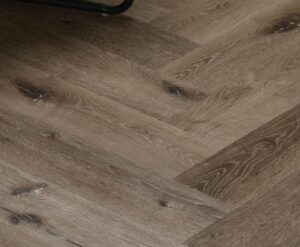 Visgraat Lijm PVC Rustic Grey Brown Oak