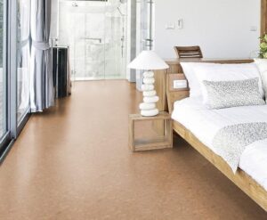 Klik Kurk vloer Beige gelakt