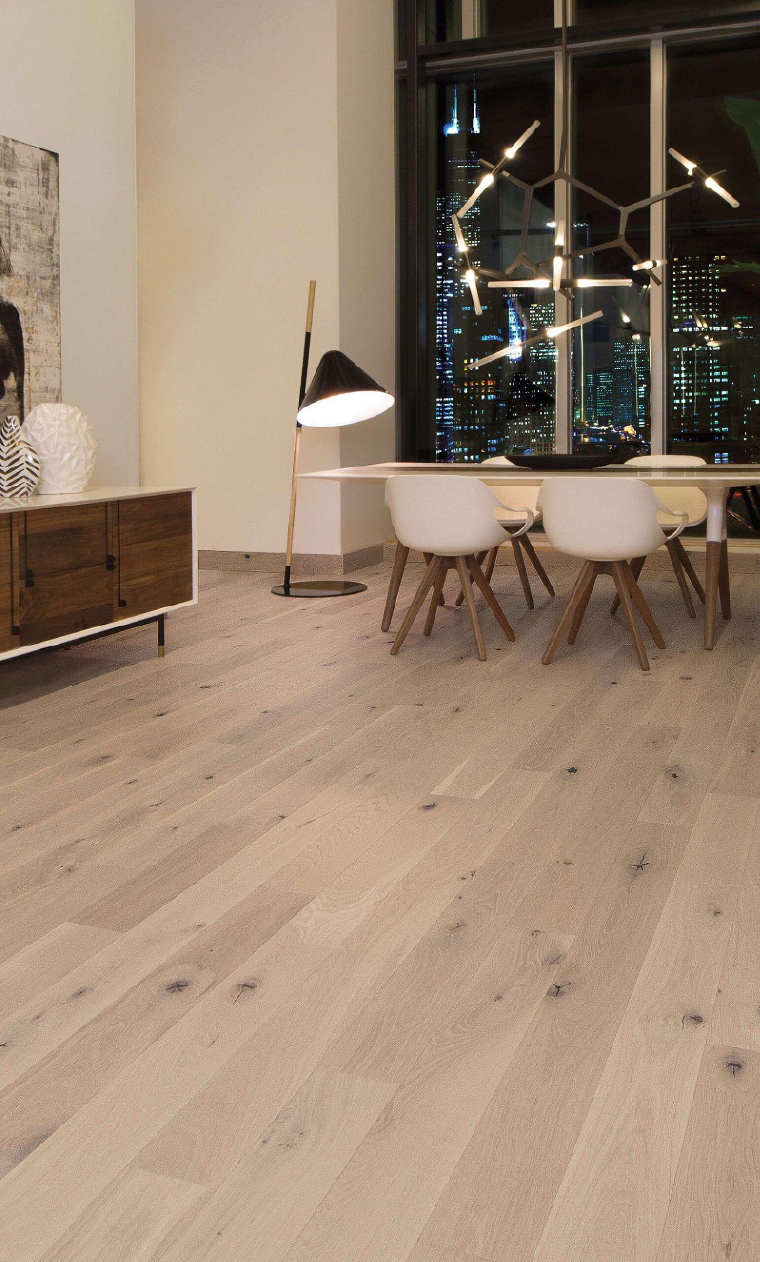 Restpartij Multiplank houten vloer 18cm breed Wit geolied