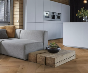 Houten visgraat vloer Floorlife Beverly Hills 4101 Naturel Geolied