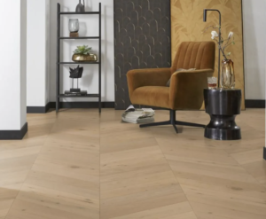 Houten vloer Hongaarse punt Floorlife Silver Lake 7503 Blank Geolied